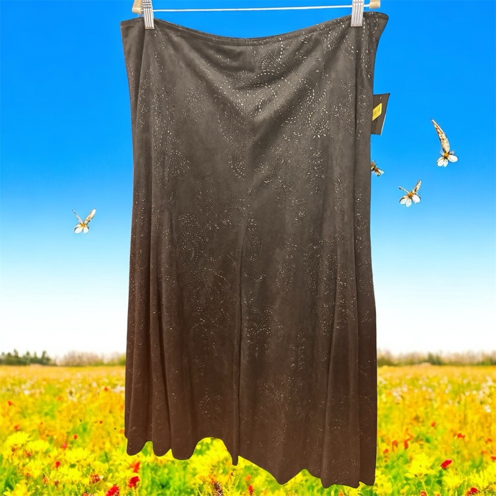 Reba Elegant Black Maxi Skirt